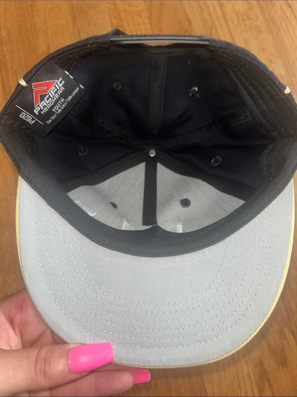 Little League Youth Black and Yellow Baseball Cap with Emblem